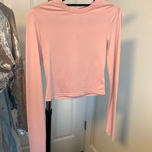 H&M pink crop top